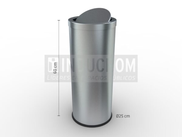 Basurero Tapa Péndulo Atenas