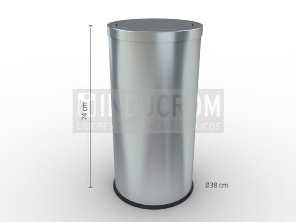 Basurero de acero inoxidable Tapa Péndulo Praga