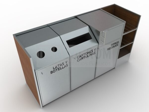 Basurero Ecológico Patio de Comidas