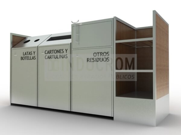 Basurero Ecológico Patio de Comidas