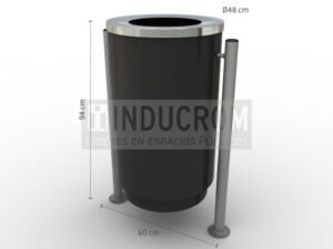 Basurero Urbano Amsterdam con Soporte