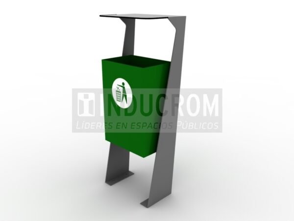 Basurero Urbano Leverkusen con Techo