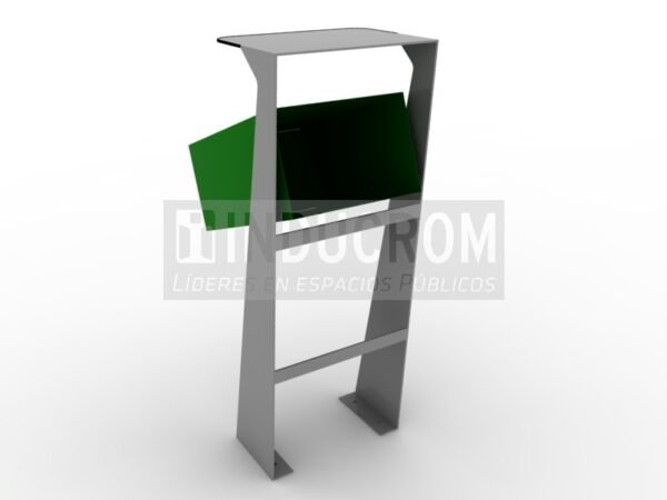 Basurero Urbano Leverkusen con Techo