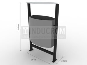 Basurero Urbano Liverpool con Techo