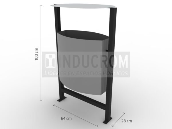 Basurero Urbano Liverpool con Techo